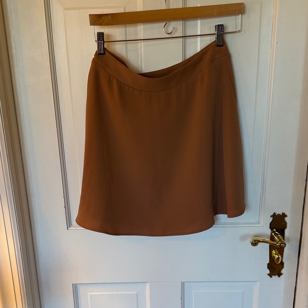 Tobi Rust-Brown A-Line Skirt